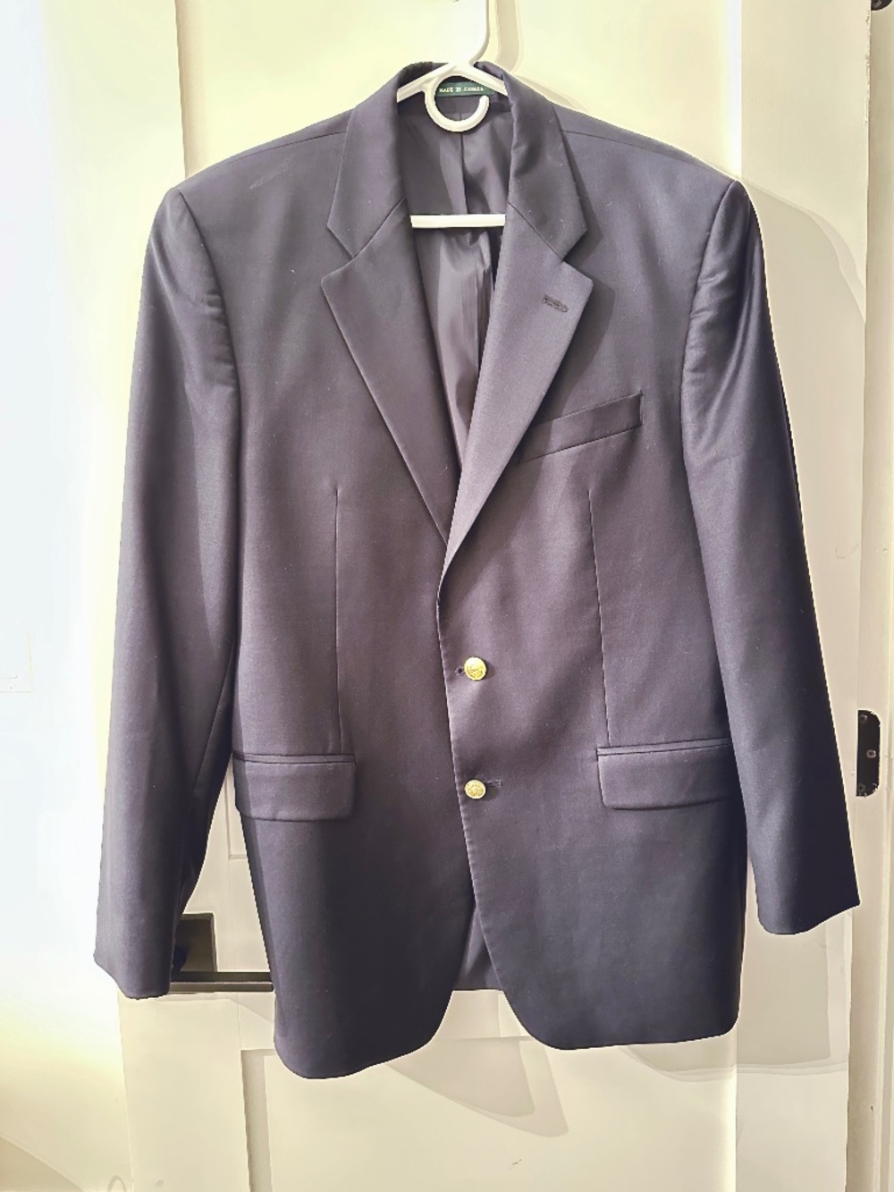 Classic Ralph Lauren Navy Blazer – Gold Buttons | Size 41R